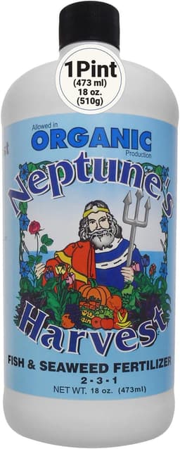 Neptune's Harvest Fish & Seaweed Liquid Fertilizer, 2-3-1, 18oz Pint