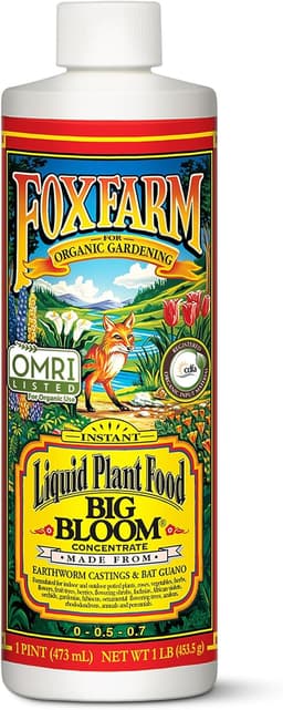 Fox Farm Big Bloom Liquid Plant Food, Organic, 0-0.5-0.7 NPK, 1 Pint