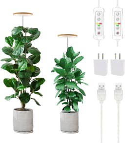 yadoker Plant Grow Light, LED Full Spectrum, Height Adjustable, Automatic Timer, 5V